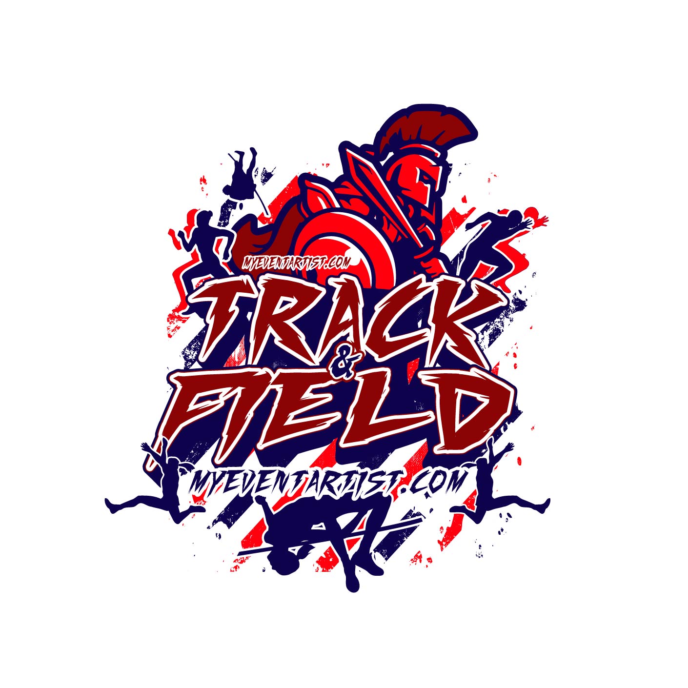 TRACK AND FIELD WARRIOR ADJUSTABLE LOGO DESIGN