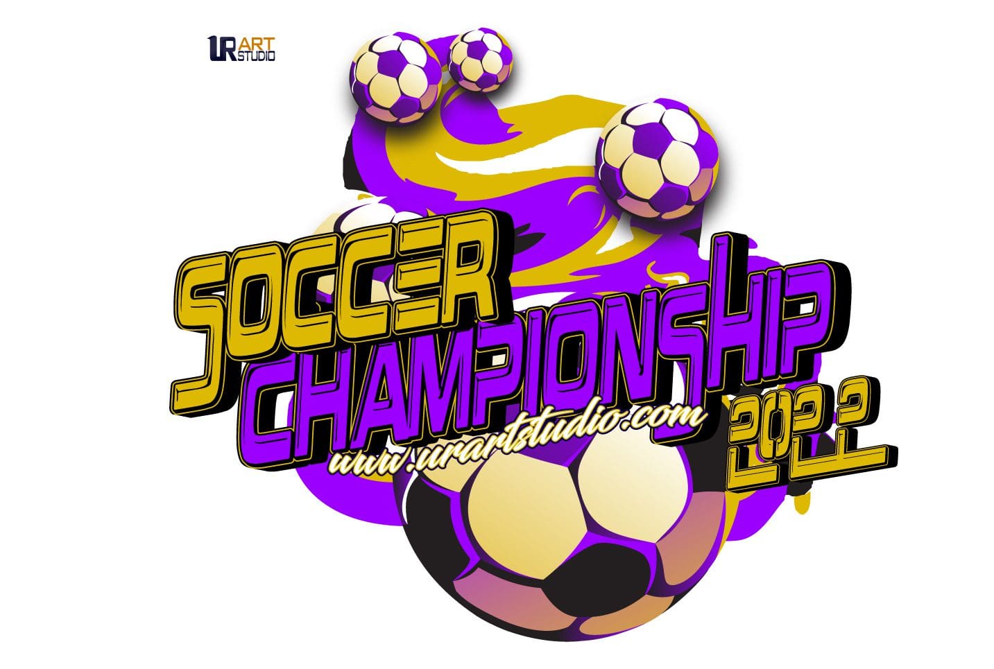 2022 SOCCER CHAMPIONSHIP LOGO DESIGN FOR PRINT