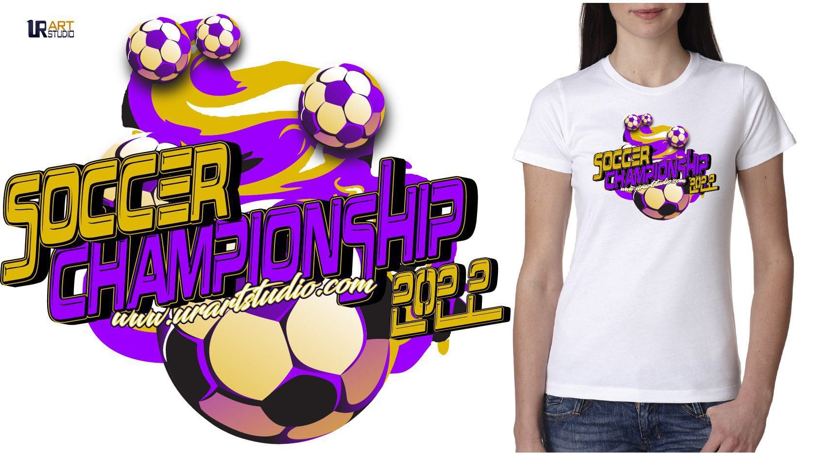 2022 SOCCER CHAMPIONSHIP LOGO DESIGN FOR PRINT