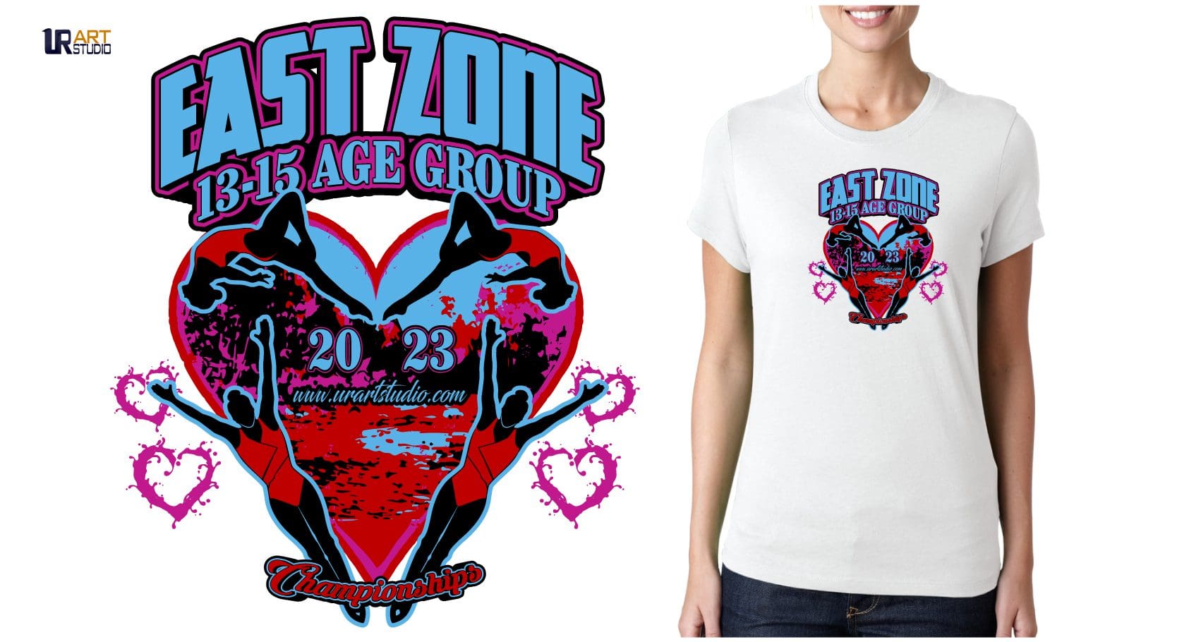 EAST ZONE 13*15 AGE GROUP 2023 CHAMPIONSHIP VECTOR LOGO DESIGN FOR PRINT