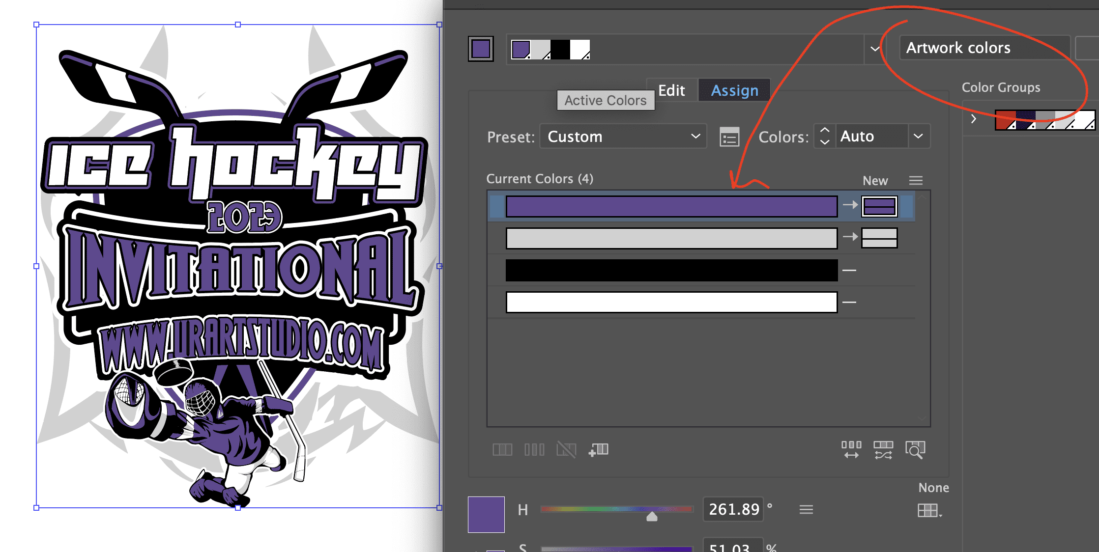 ICE HOCKEY INVITATIONAL VECTOR LOGO DESIGN FOR PRINT 2023
