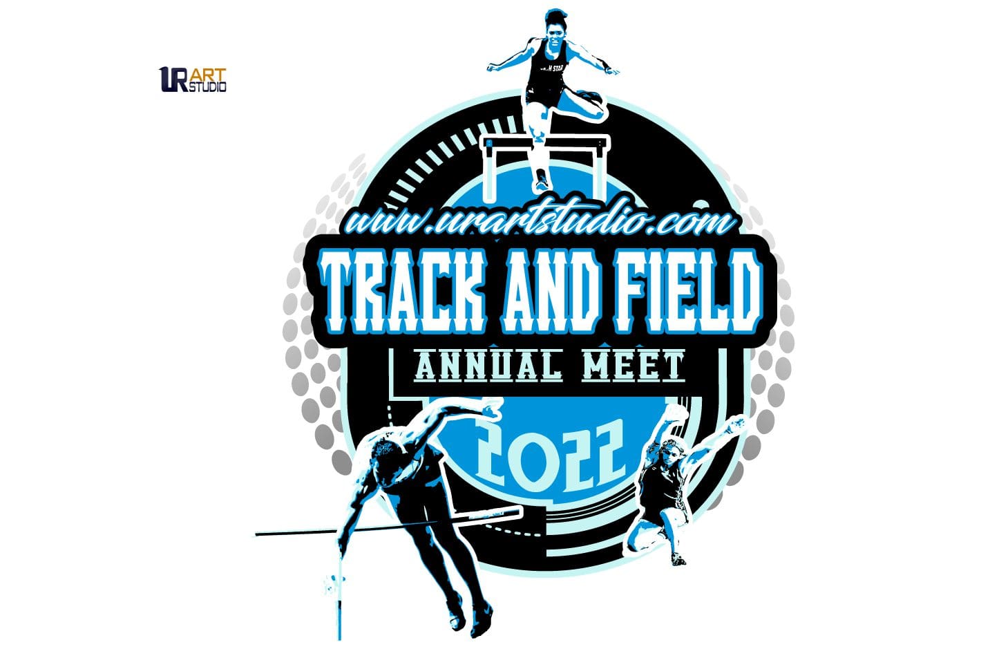TRACK AND FIELD MEET DOWNLOADABLE VECTOR LOGO DESIGN FOR PRINT 2022