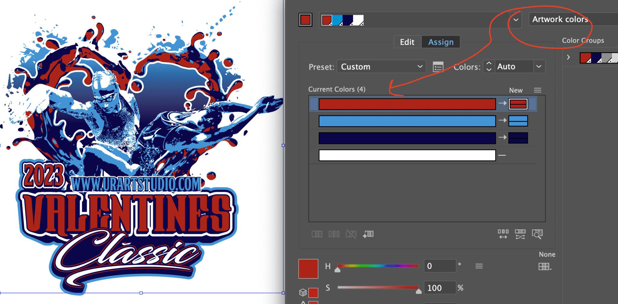 VALENTINES CLASSIC SWIMMING LOGO DESIGN FOR PRINT 2023