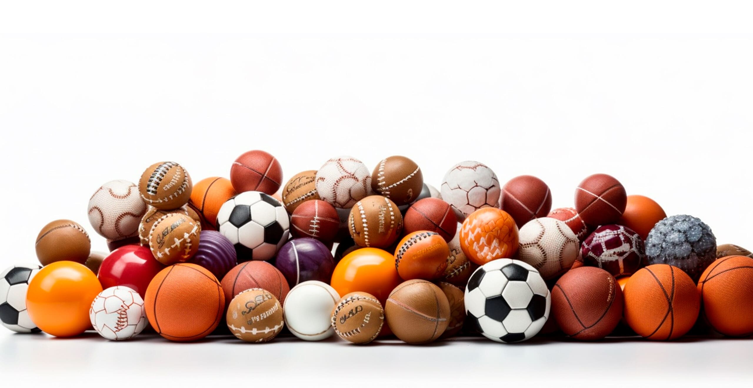Balls of different sports