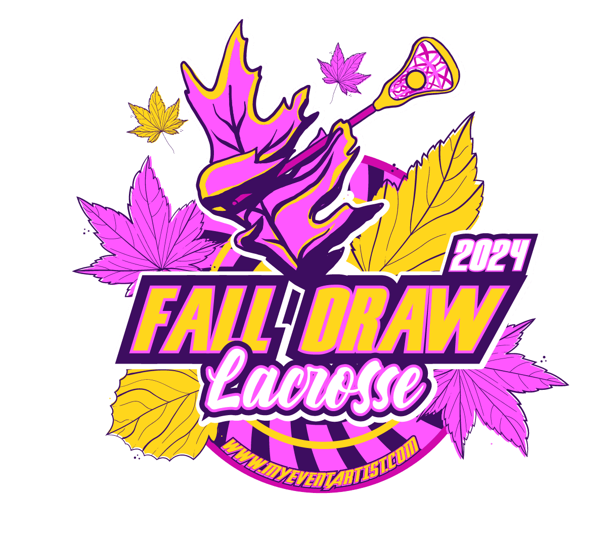 LACROSSE EVENT FALL DRAW VECTOR DESIGN FOR PRINT