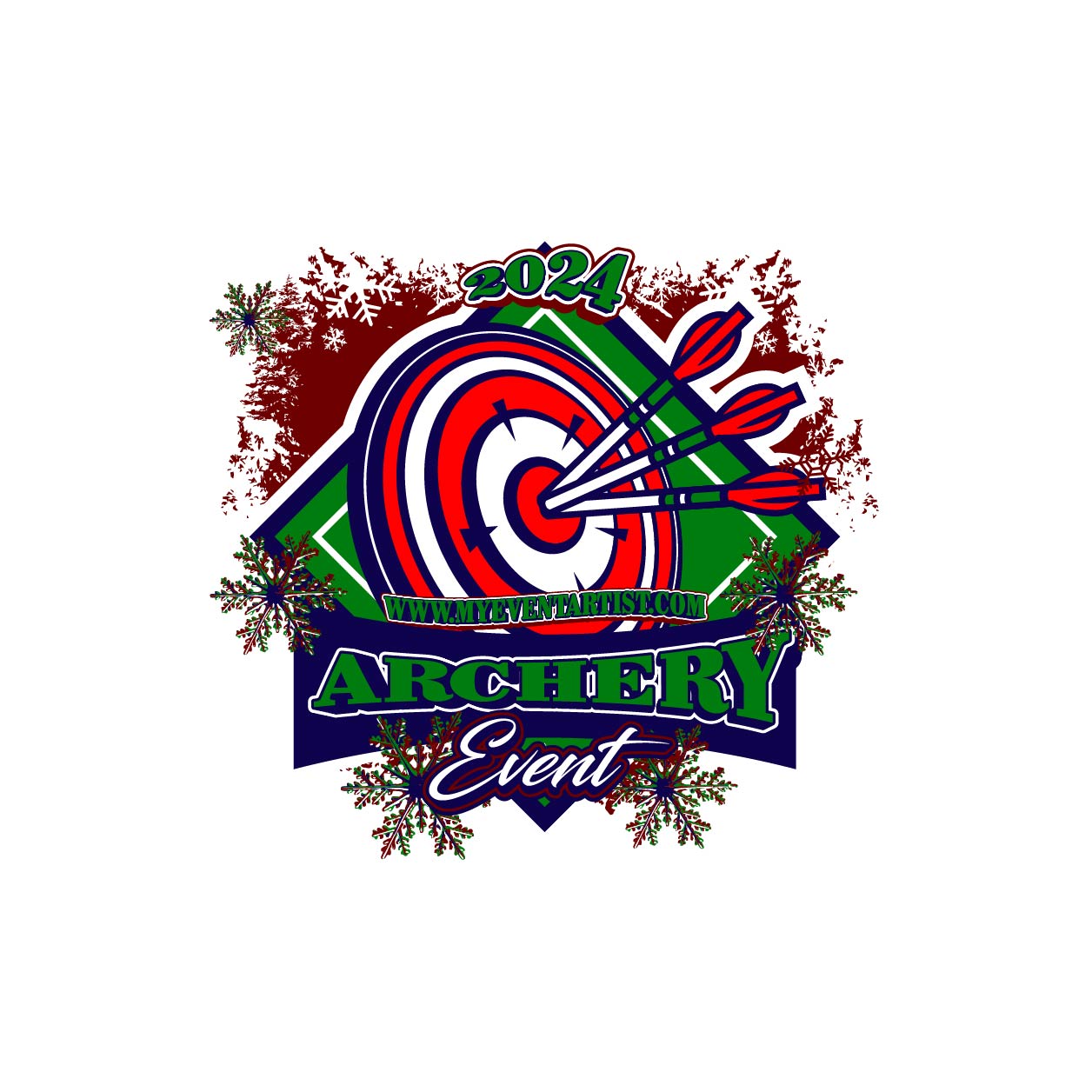 ARCHERY CHRISTMAS EVENT PRINT READY DESIGN 2