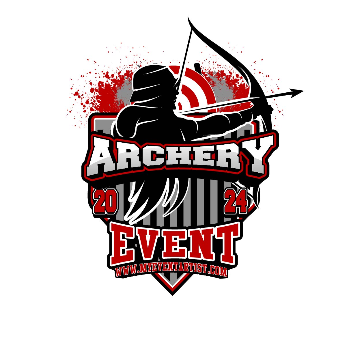 ARCHERY PRINT READY EVENT LOGO DESIGN 3