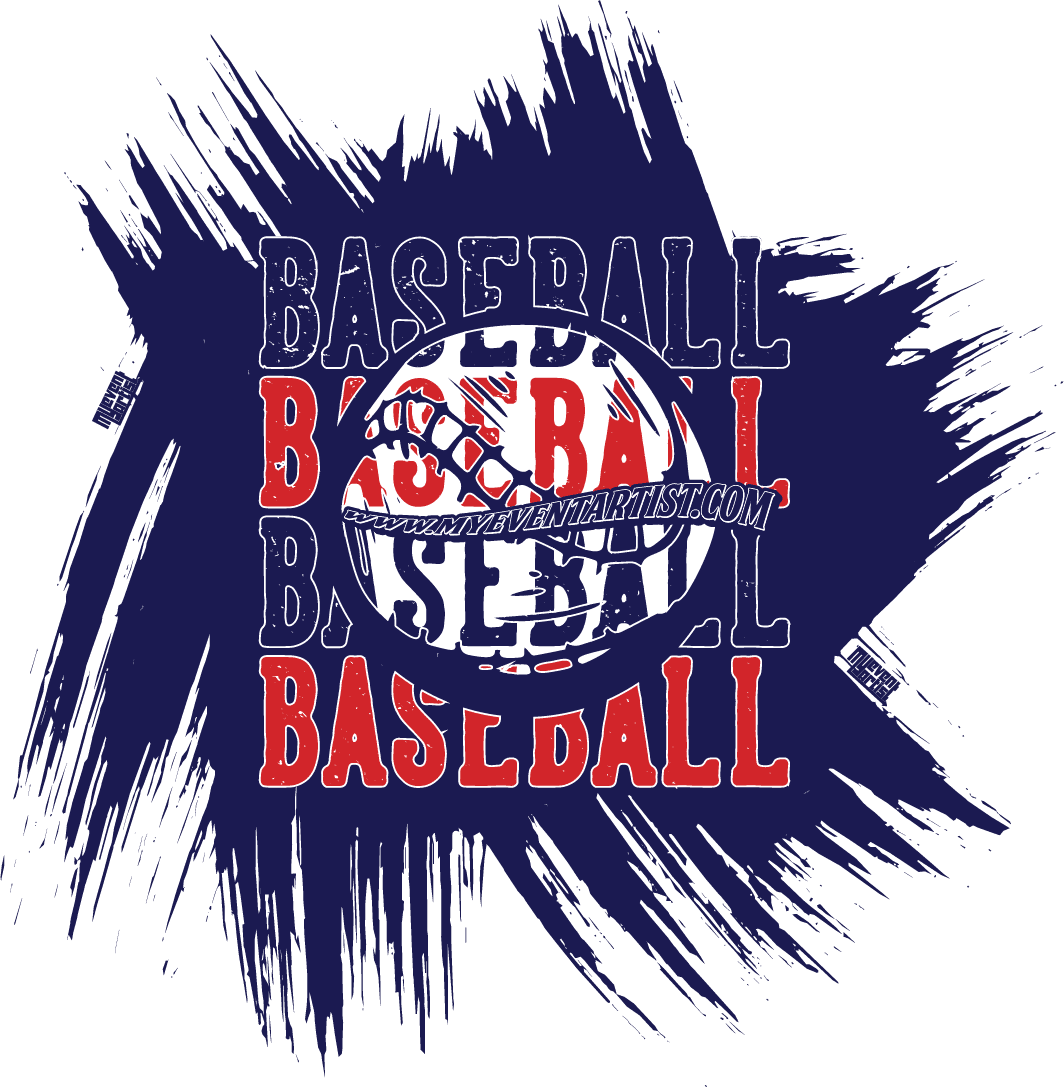 BASEBALL BASEBALL BASEBALL PRINT READY VECTOR DESIGN