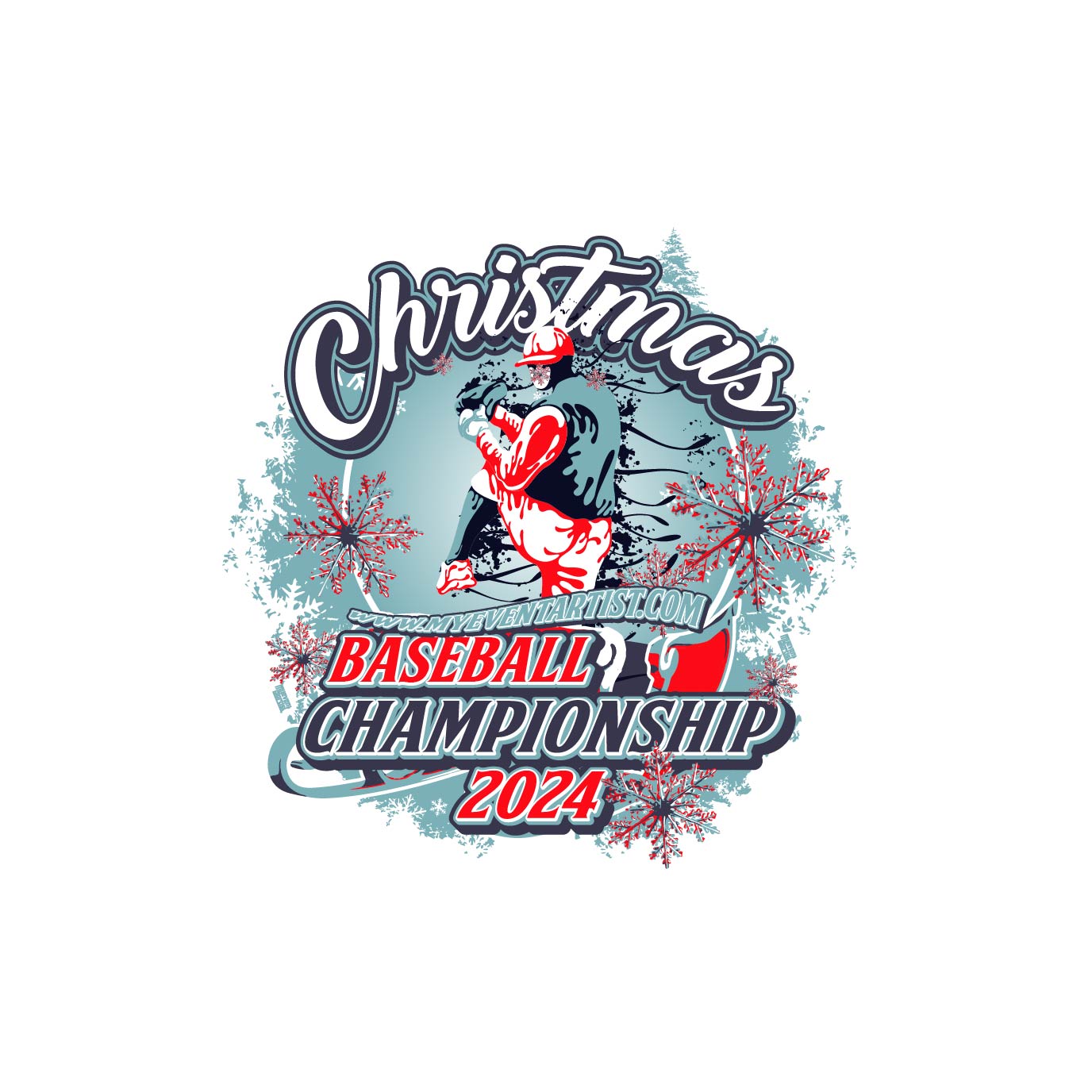 BASEBALL CHAMPIONSHIP CHRISTMAS EVENT PRINT READY DESIGN 3