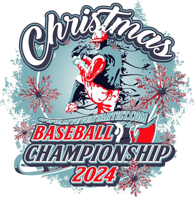 BASEBALL CHAMPIONSHIP CHRISTMAS EVENT PRINT READY DESIGN 3