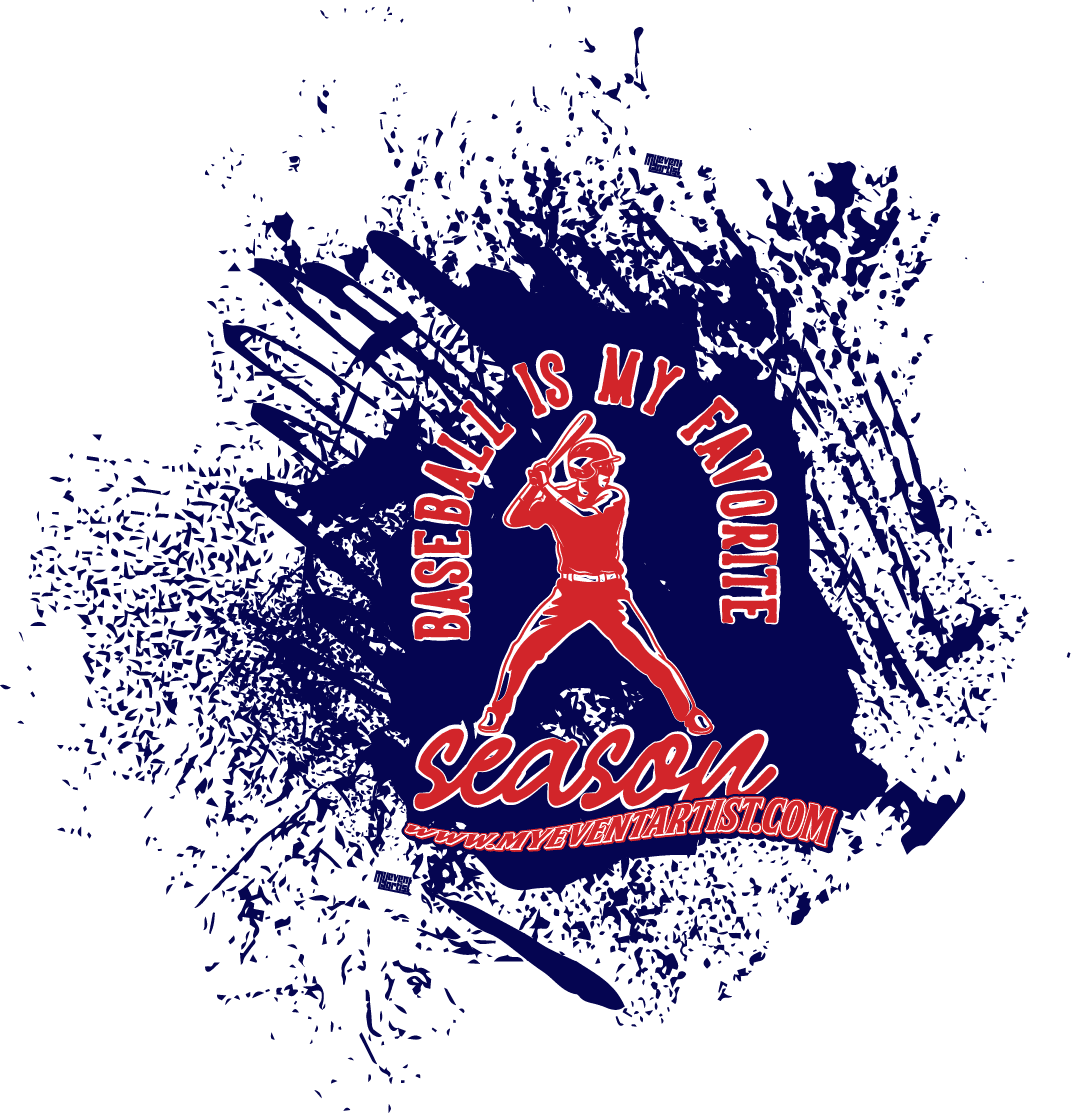 BASEBALL IS MY FAVOIRTE SEASON PRINT READY DESIGN