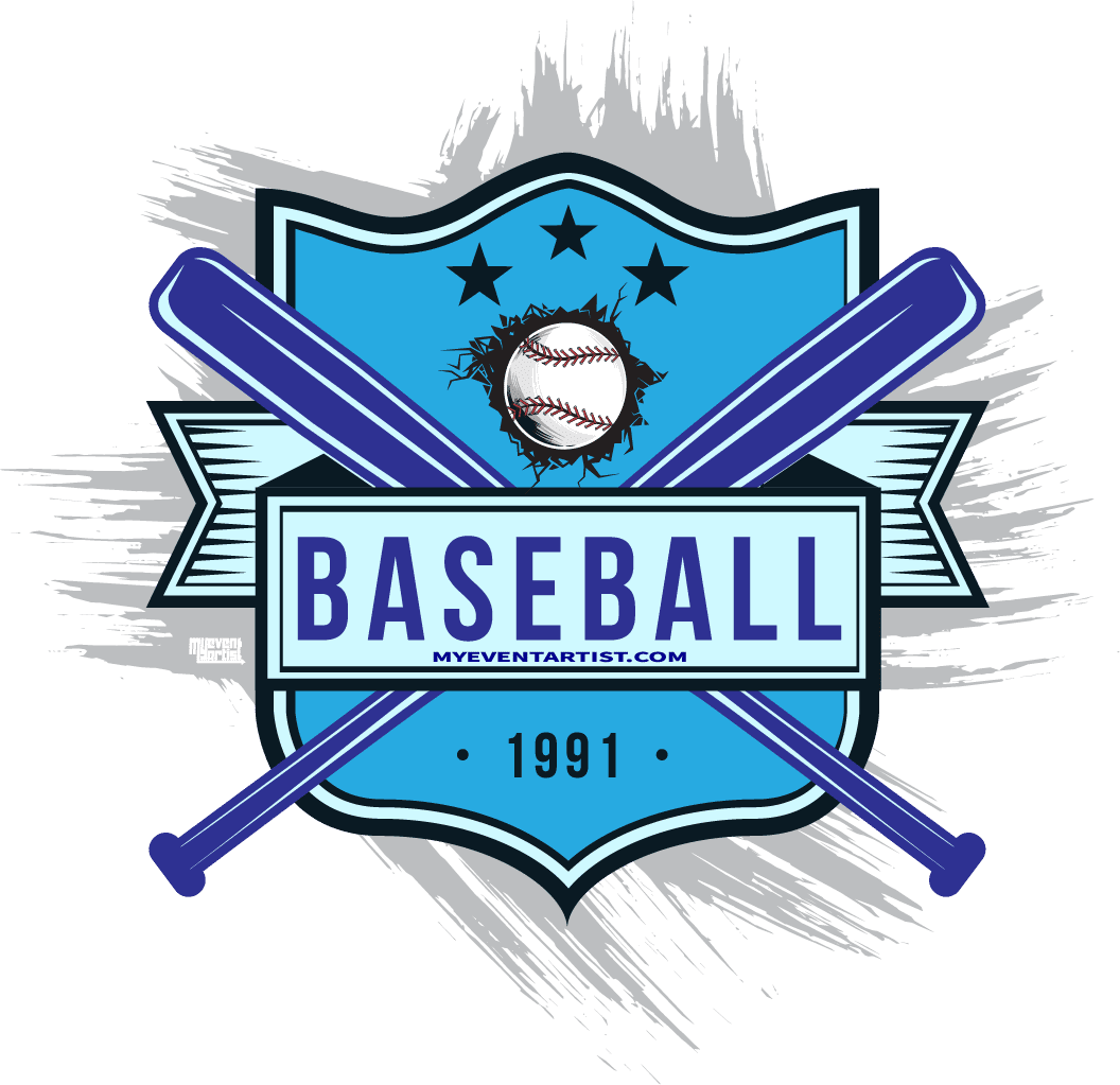 BASEBALL SIMPLE VECTOR LOGO DESIGN 1