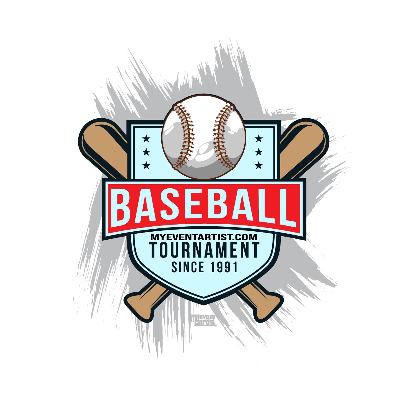 BASEBALL SIMPLE VECTOR LOGO DESIGN 3