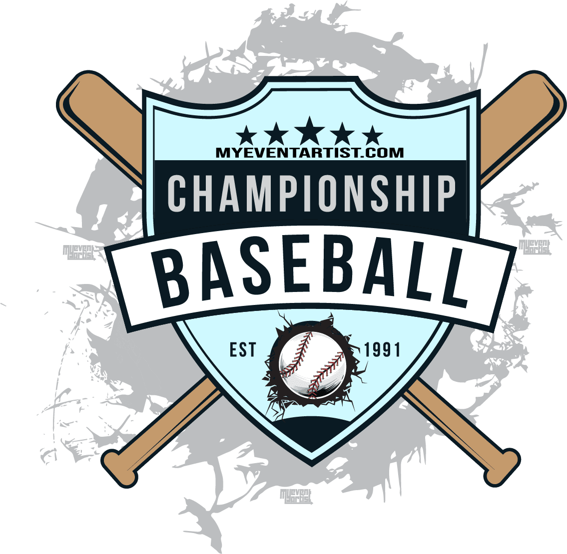 BASEBALL SIMPLE VECTOR LOGO DESIGN 4