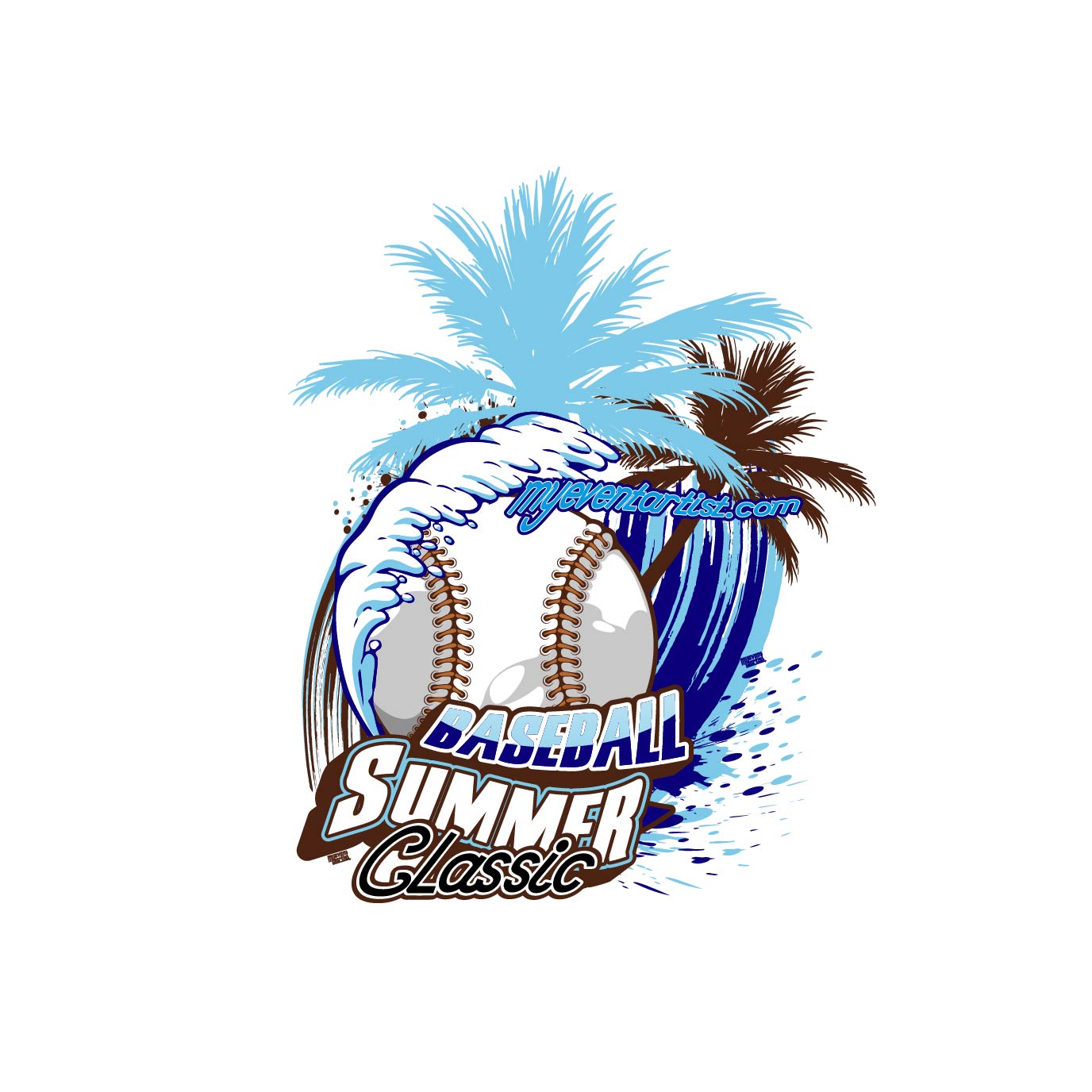 BASEBALL SUMMER CLASSIC EVENT PRINT READY DESIGN 2