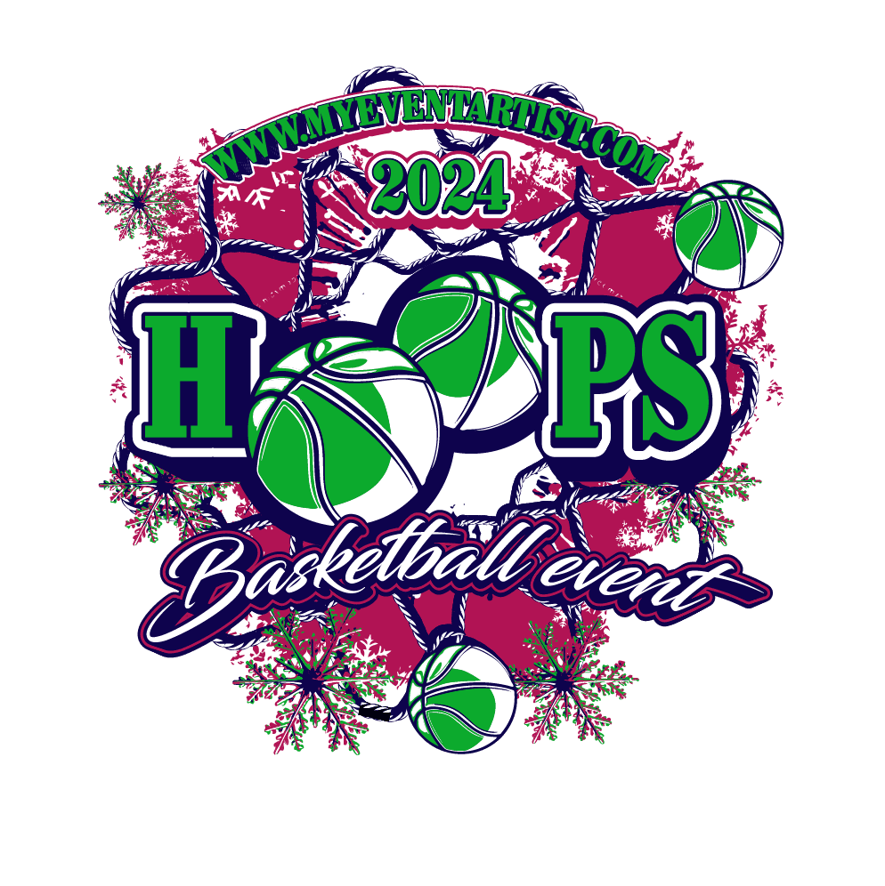 BASKETBALL EVENT HOOPS BASKETBALL EVENT LOGO DESIGN FOR PRINT