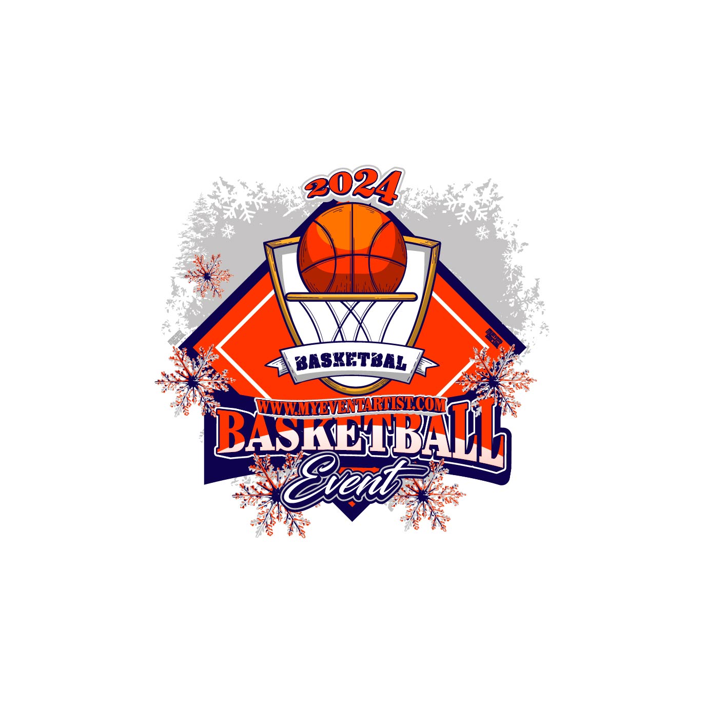 BASKETBALL EVENT PRINT READY VECTOR LOGO DESIGN 4