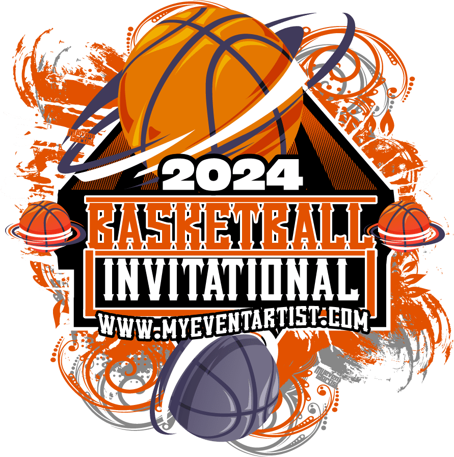 BASKETBALL INVITATIONAL EVENT PRINT READY VECTOR LOGO DESIGN 4