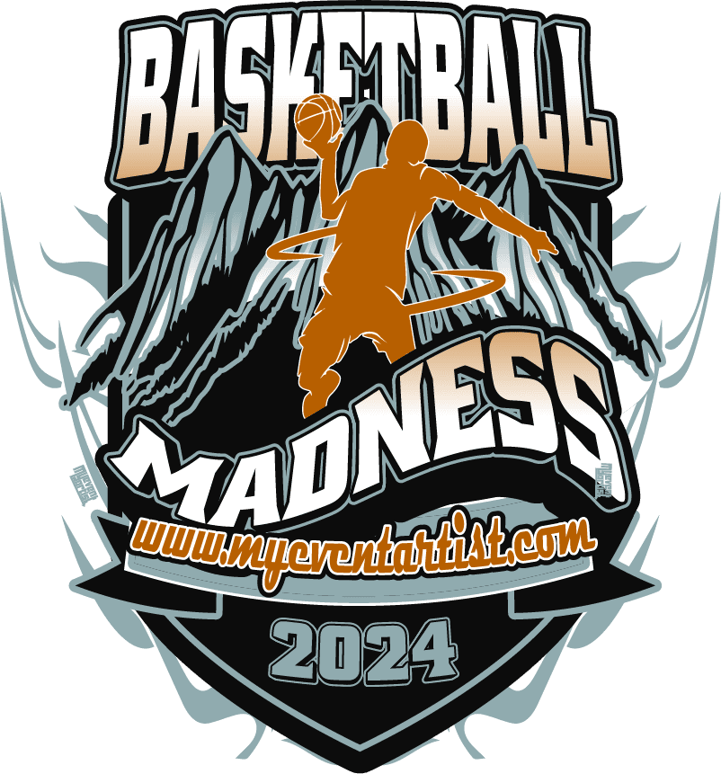 BASKETBALL MADNESS EVENT VECTOR LOGO DESIGN READY FOR PRINT 4