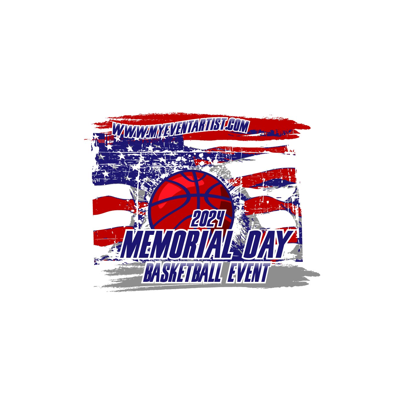 BASKETBALL MEMORIAL DAY EVENT PRINT READY DESIGN 4