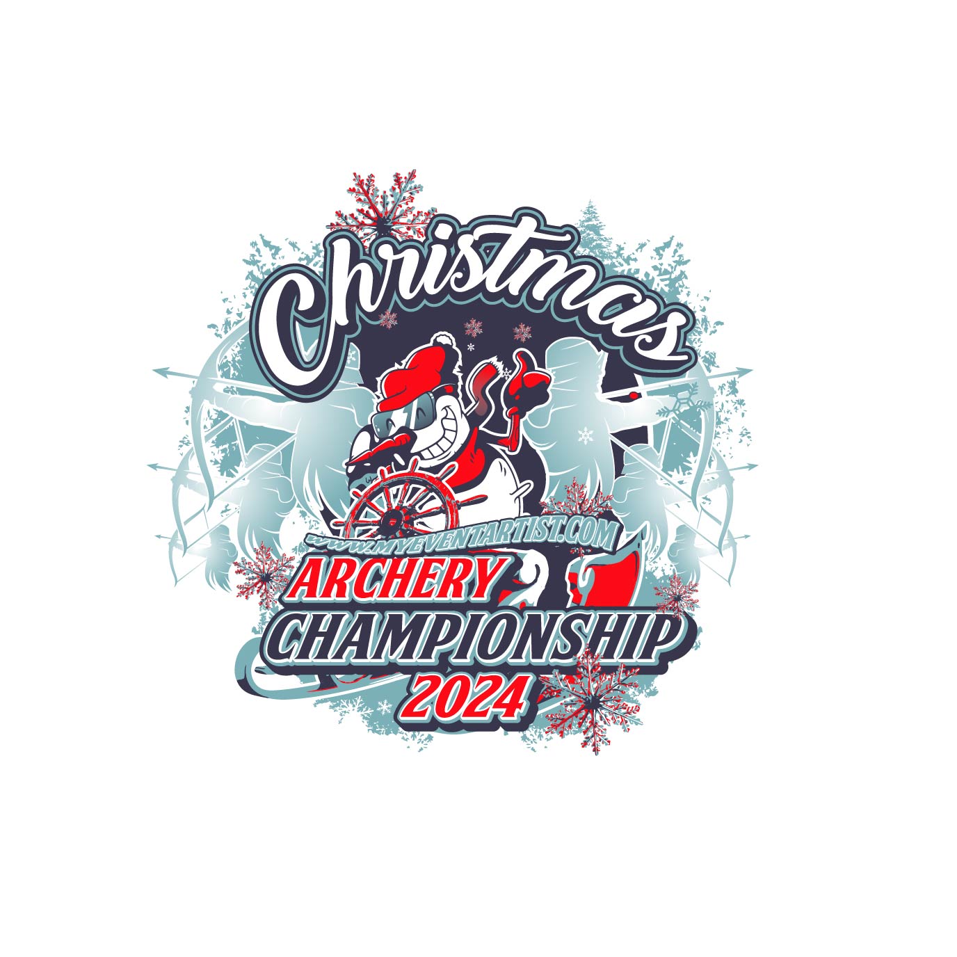 CHRISTMAS ARCHERY CHAMPIONSHIP EVENT PRINT READY DESIGN 2