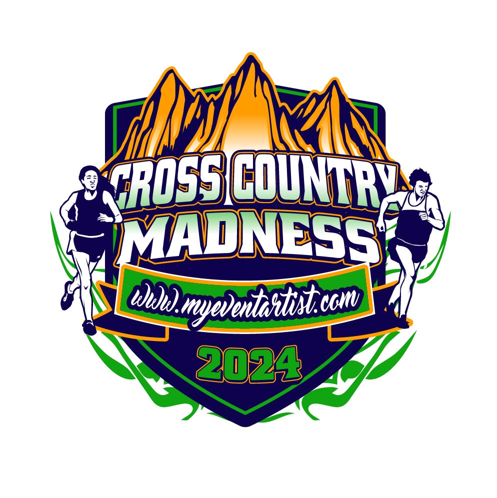 CROSS COUNTRY MADNESS EVENT LOGO DESIGN FOR PRINT