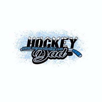 HOCKEY DAD VECTOR LOGO DESIGN FOR PRINT