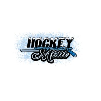 HOCKEY MOM VECTOR LOGO DESIGN FOR PRINT