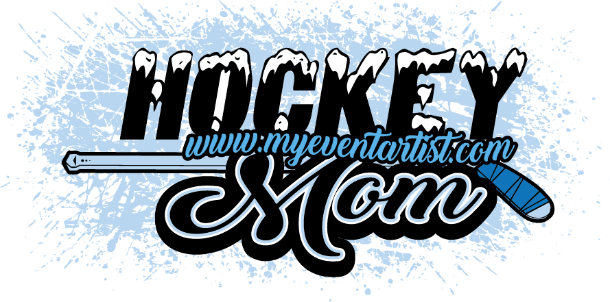 HOCKEY MOM VECTOR LOGO DESIGN FOR PRINT