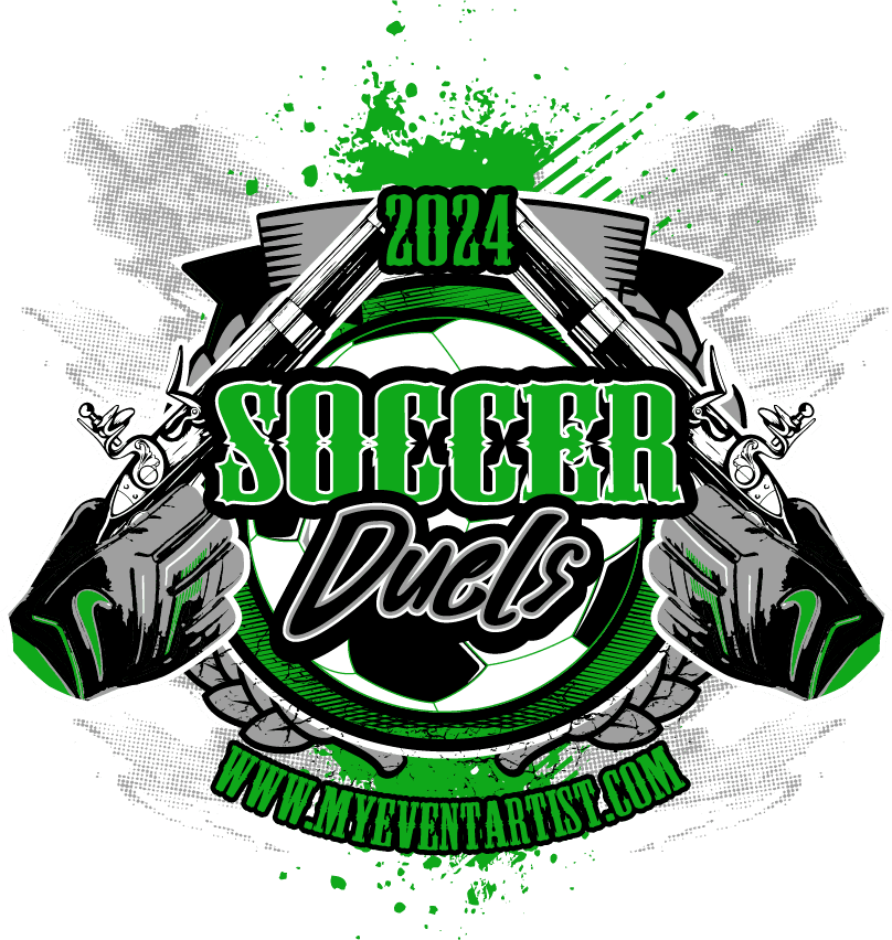 SOCCER EVENT SOCCER DUEL LOGO DESIGN FOR PRINT