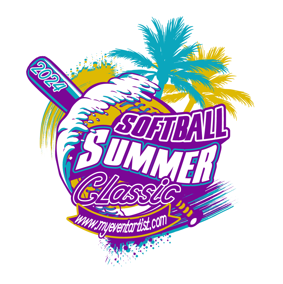 SOFTBALL SUMMER CLASSIC EVENT LOGO DESIGN FOR PRINT