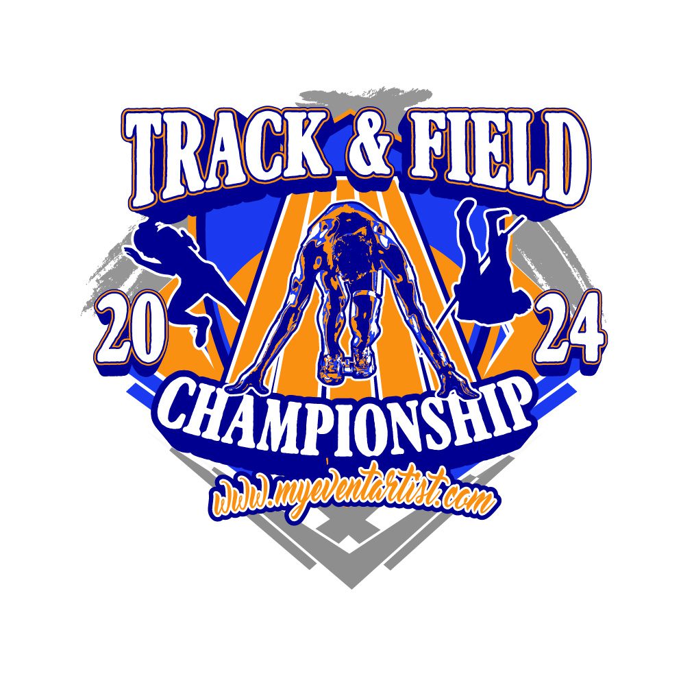 TRACK & FIELD CHAMPIONSHIP EVENT LOGO DESIGN FOR PRINT