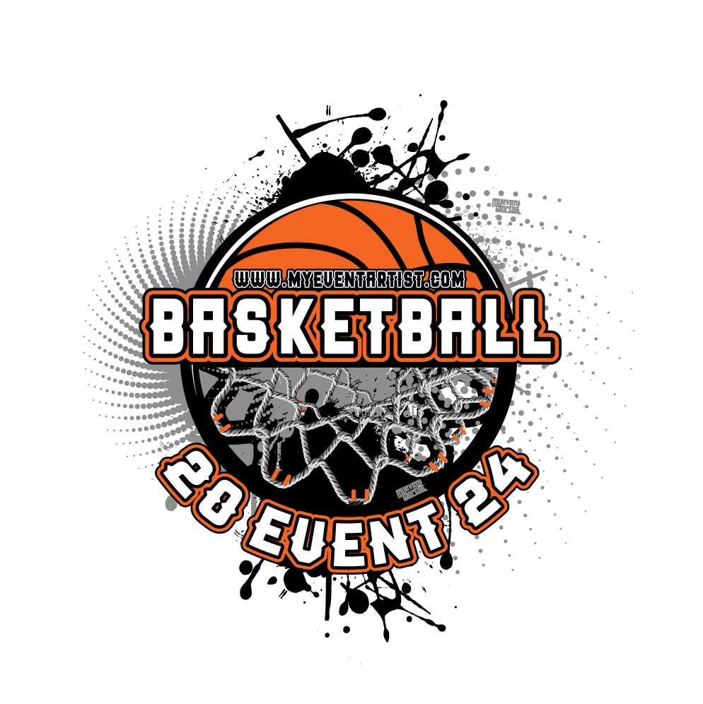 BASKETBALL TOURNAMENT EVENT PRINT READY VECTOR LOGO DESIGN