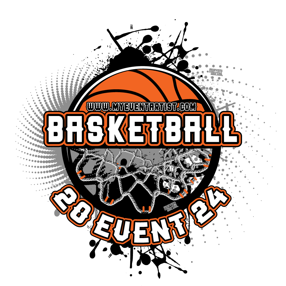 BASKETBALL TOURNAMENT EVENT PRINT READY VECTOR LOGO DESIGN