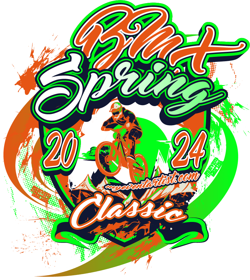BMX SPRING CLASSIC EVENT PRINT READY VECTOR LOGO DESIGN 3