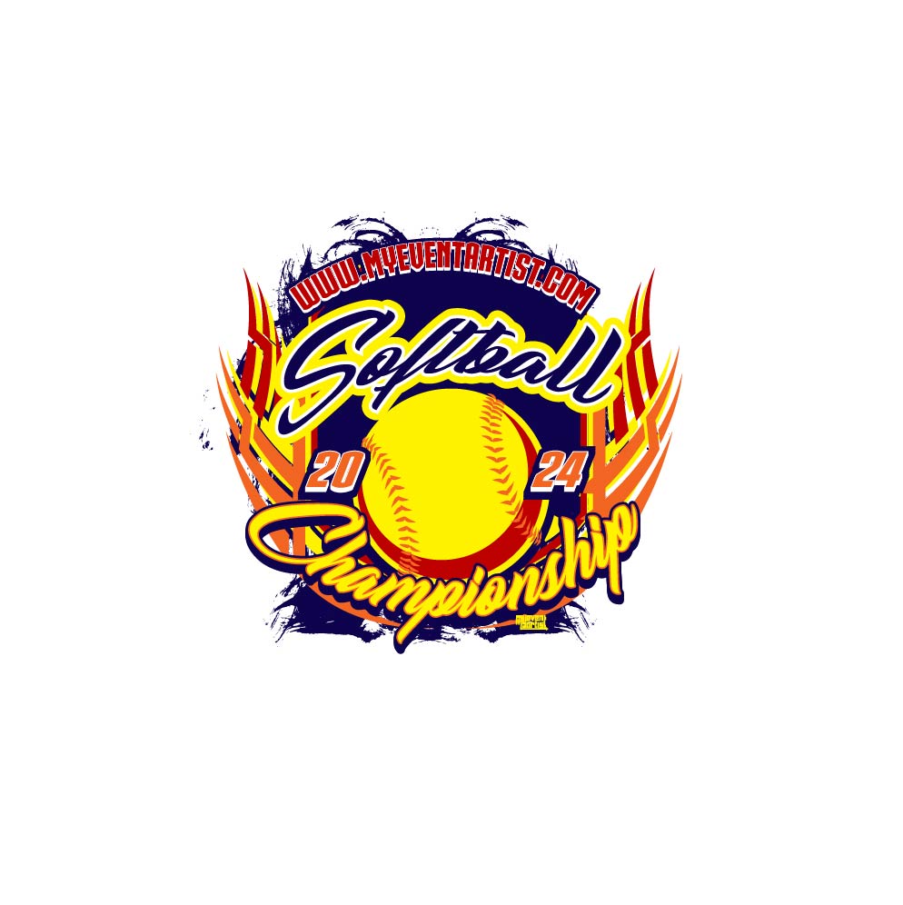 SOFTBALL CHAMPIONSHIP EVENT PRINT READY VECTOR DESIGN