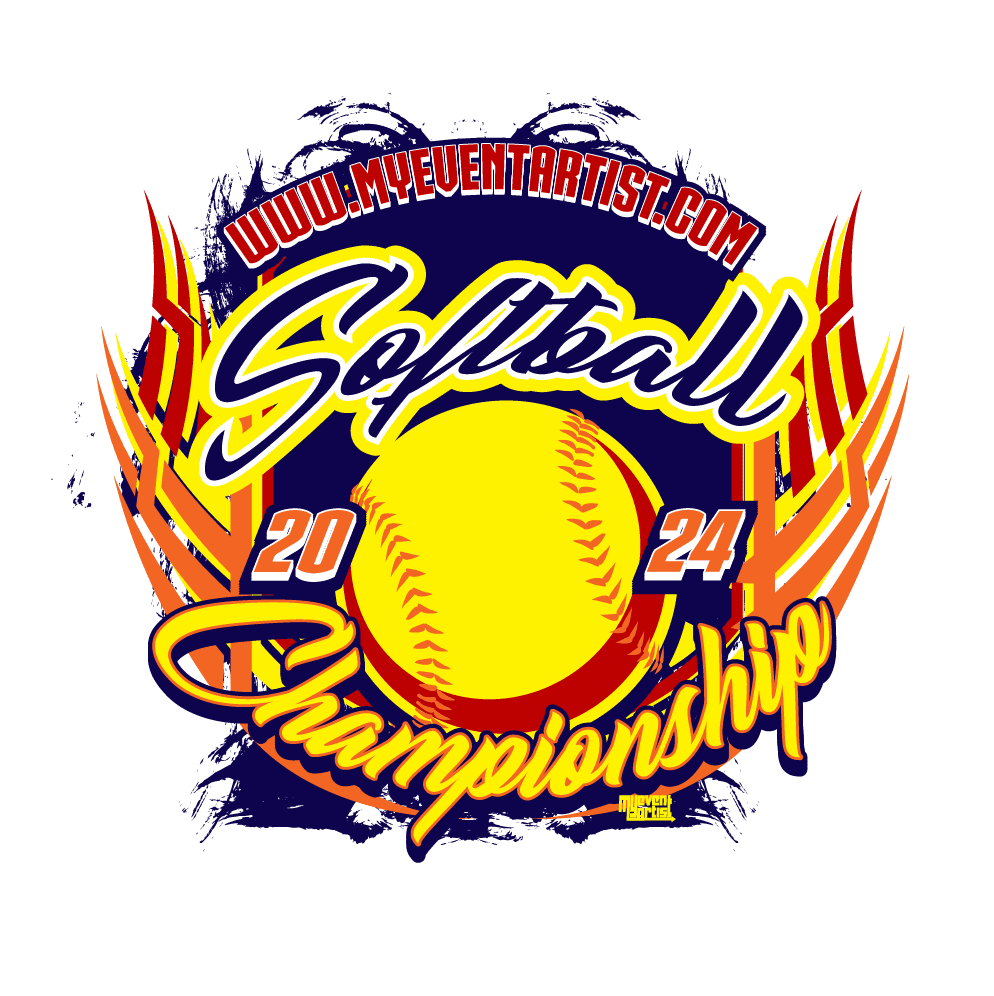 SOFTBALL CHAMPIONSHIP EVENT PRINT READY VECTOR DESIGN