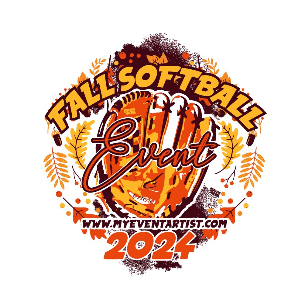 SOFTBALL FALL EVENT PRINT READY VECTOR DESIGN