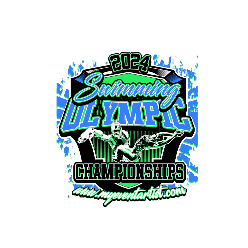 SWIMMING OLYMPIC CHAMPIONSHIP EVENT PRINT READY VECTOR DESIGN
