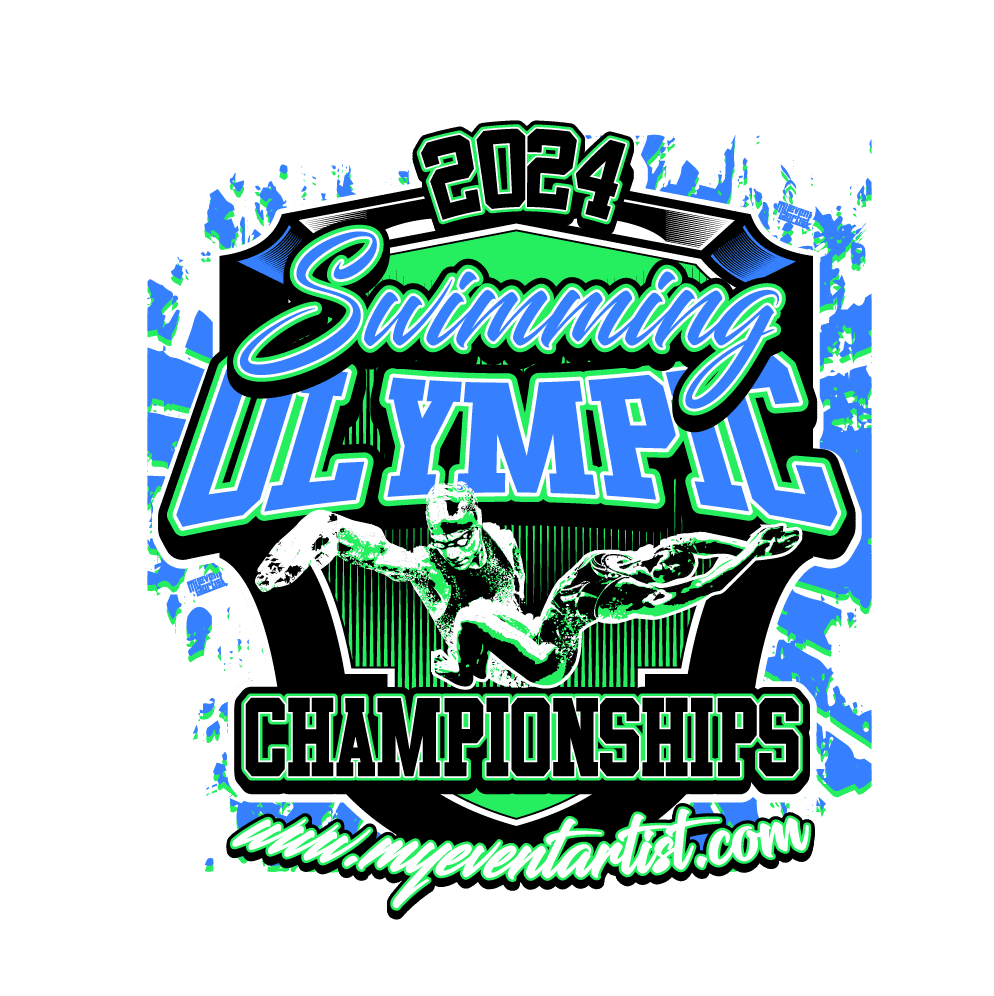 SWIMMING OLYMPIC CHAMPIONSHIP EVENT PRINT READY VECTOR DESIGN