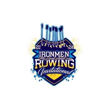 IRONMAN ROWING INVITATIONAL EVENT PRINT READY VECTOR LOGO DESIGN