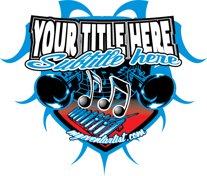 ADJUSTABLE LIVE FONT BAND VECTOR LOGO DESIGN READY FOR PRINT