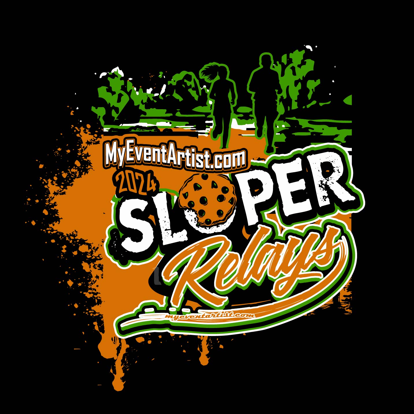 CROSS COUNTRY SLOPER RELAYS VECTOR LOGO DESIGN FOR PRINT
