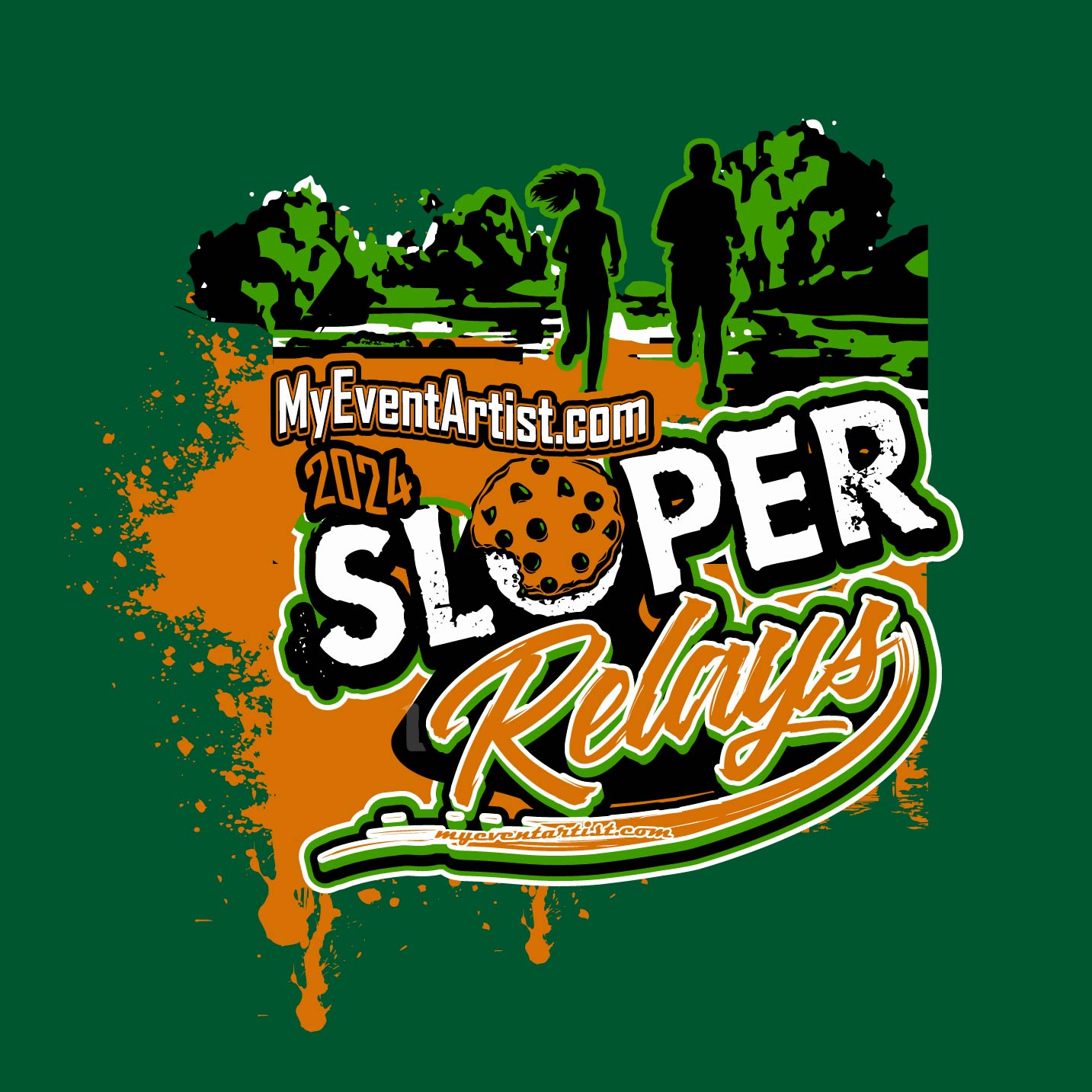 CROSS COUNTRY SLOPER RELAYS VECTOR LOGO DESIGN FOR PRINT
