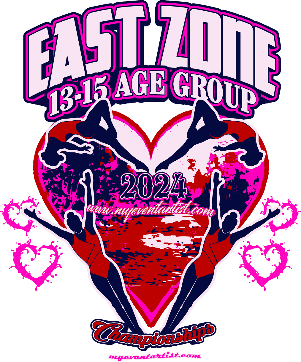 GYMNASTICS EAST ZONE VECTOR LODO DESIGN FOR PRINT