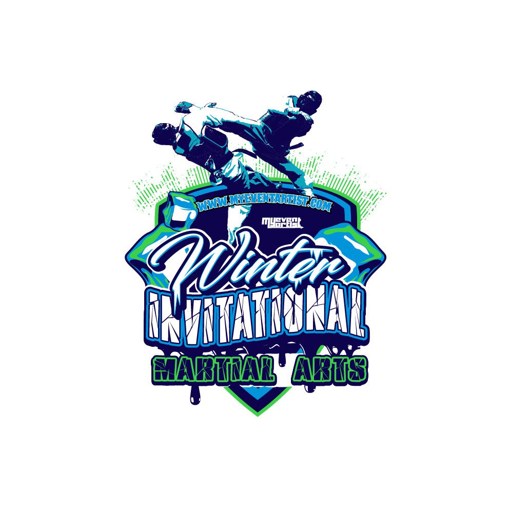 MARTIAL ARTS EVENT WINTER INVITATIONAL PRINT READY VECTOR DESIGN-01