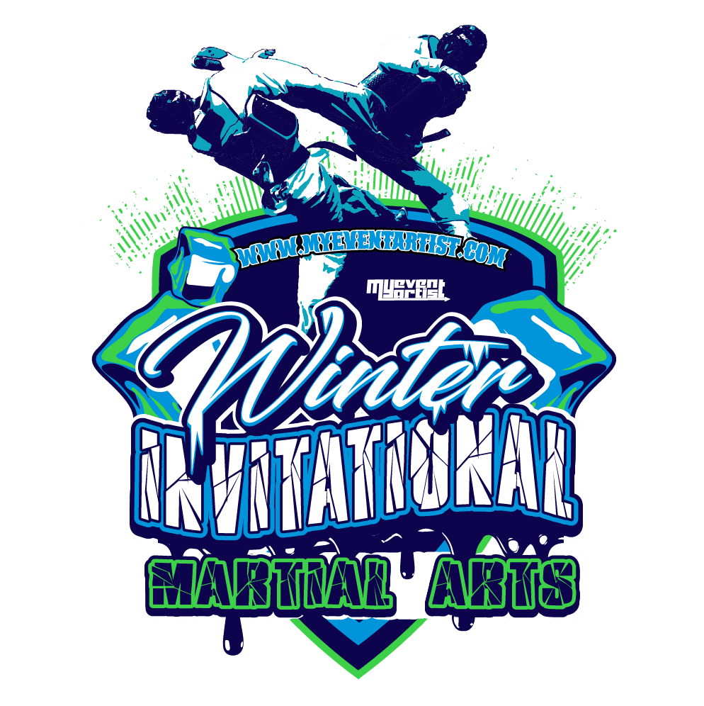 MARTIAL ARTS EVENT WINTER INVITATIONAL PRINT READY VECTOR DESIGN-01