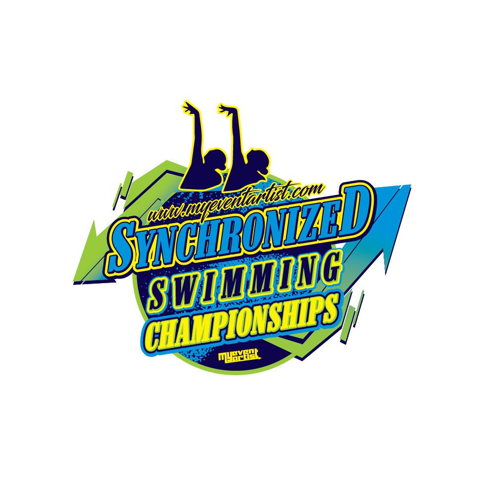 SYNCHRONIZED SWIMMING CHAMPIONSHIP EVENT PRINT READY VECTOR DESIGN2