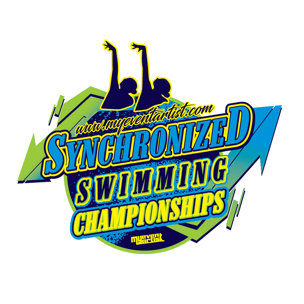 SYNCHRONIZED SWIMMING CHAMPIONSHIP EVENT PRINT READY VECTOR DESIGN2