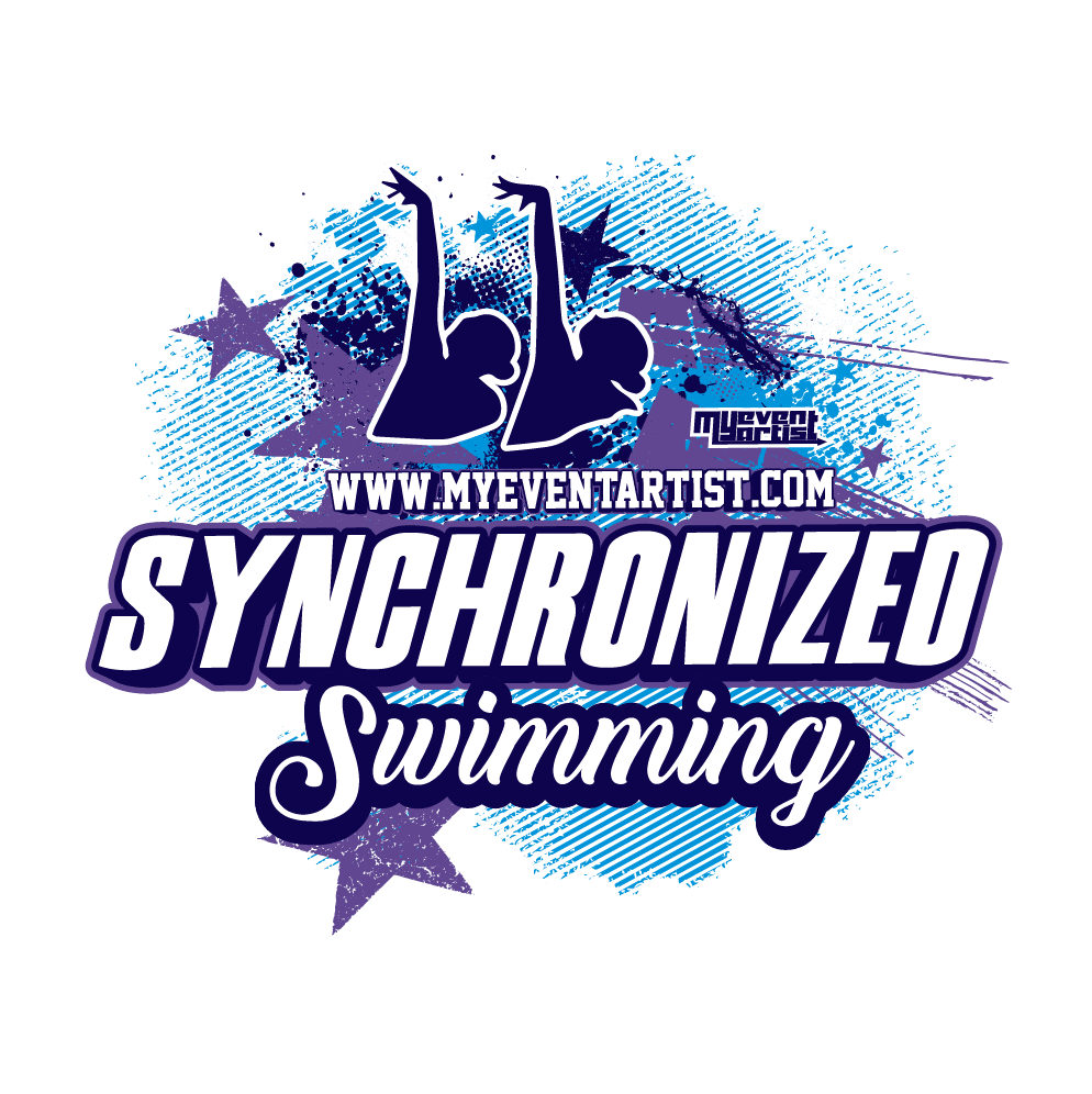 SYNCHRONIZED SWIMMING EVENT PRINT READY VECTOR DESIGN3